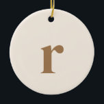 リネンイニシャル文字 |トレンディーミニマル セラミックオーナメント<br><div class="desc">リネンイニシャル文字 |モノグラムスタイリッシュトレンディーセラミックオーナメント |モダン | |エレガント | |ミニマリスト |パーソナライズされた | |おもしろい |クール |</div>