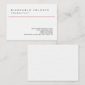 リネンエレガントシンプルプロフェッショナル 名刺 (正面/裏面)