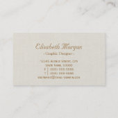 リネンエレガントバーラップフローラリース 名刺 (裏面)