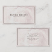 リネンエレガントフモダンァブリックオリーブウェディングプランナー 名刺 (正面/裏面)