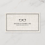 リネンエレガントルック眼科医プロフェッショナル 名刺 (正面)