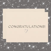 リネンカラーエレガントすべての行事おめでとうフラット カード