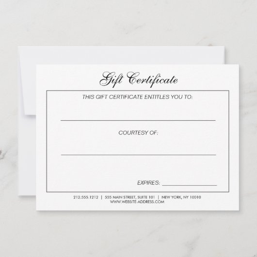 リネンギフト券の美しいピンクのバラ (裏面)