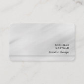 リネングレープレーンのミニマル主義者 名刺 (正面)