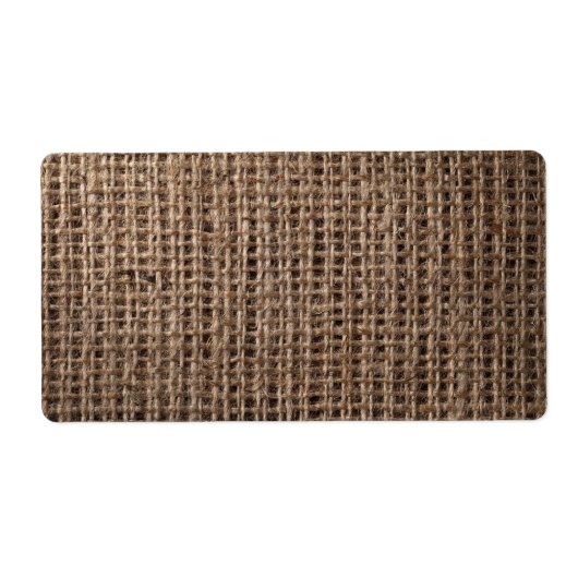 リネンサック背景、ヴィンテージスタイル2 ラベル (正面)