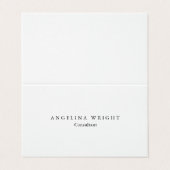 リネンスタイリッシュシンプルミニマリスト・コンサルタント・マネージャ 名刺 (外部フラット)