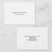 リネンスタイリッシュミニマモダンリスト 名刺 (正面/裏面)