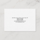 リネンスタイリッシュミニマモダンリスト 名刺 (裏面)