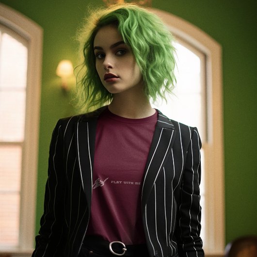 リネンステッチ編み物 Tシャツ