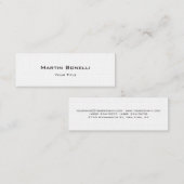 リネンスリムトレンディーパーソナライズされたミニ名刺 スキニー名刺 (正面/裏面)