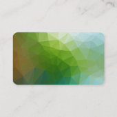 リネントレンディーブルーグリーンストライプクリエイティブモダン 名刺 (裏面)