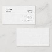 リネントレンディープロフェッショナルプレインミニマル 名刺 (正面/裏面)