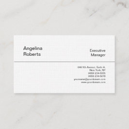 リネントレンディープロフェッショナルプレインミニマル 名刺