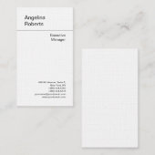 リネントレンディープロフェッショナルプレインミニマル 名刺 (正面/裏面)