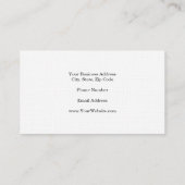 リネントレンディーミニマルプロフェッショナル クラシカル 名刺 (裏面)