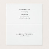 リネントレンディーミニマルプロフェッショナル 名刺 (外部フラット)