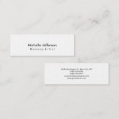 リネントレンディーメイクアップアーティストスタイル名刺 スキニー名刺 (正面/裏面)