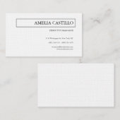 リネントレンディーモダンプコンテンポラリーラン 名刺 (正面/裏面)