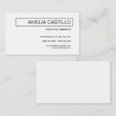 リネントレンディーモダンプコンテンポラリーラン 名刺 (正面/裏面)