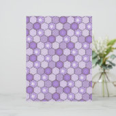 リネンフィニッシュ紙パッチワーク薄紫/紫 (スタンド正面)