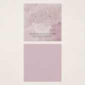 リネンフェイクインク水カラーイヤリング表示カード (正面&裏面)