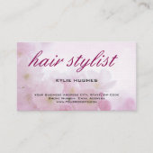 リネンフェミニンフローラ美容師プロフェッショナル 名刺 (正面)