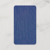 リネンブルーホワイトテクスチャミニマルプロフェッショナル 名刺 (裏面)