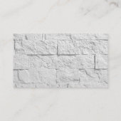 リネンプレーンシンプルプロフェッショナルミニマリストウォール 名刺 (裏面)