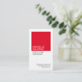 リネンプレーンプロフェッショナルミニマルカスタムリストモダン 名刺 (スタンド正面)