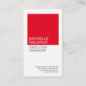 リネンプレーンプロフェッショナルミニマルカスタムリストモダン 名刺 (正面)