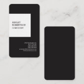 リネンプロフェッショナルスタイリッシュトレンディーミニマル 名刺 (正面/裏面)