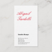 リネンプロフェッショナルミニマルクラシック手書き 名刺 (正面)