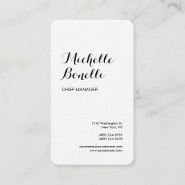 リネンプロフェッショナルミニマル白黒 モダン 名刺