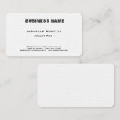 リネンプロフェッショナルモダンミニマエレガントリスト平野 名刺 (正面/裏面)