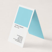 リネンプロフェッショナル独占的スペシャルブルーホワイト 名刺 (正面)
