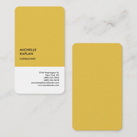 リネンプロフェッショナル独占的スペシャルユニーク 名刺 (正面/裏面)