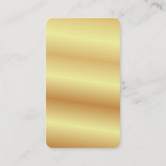 リネンプロフェッショナル独占的特殊金ゴールド色 名刺 (裏面)