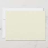 リネンベージュグレイ日付を保存結婚式招待状 セーブザデート (裏面)