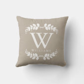 リネンベージュモノグラエレガントム クッション (裏面)