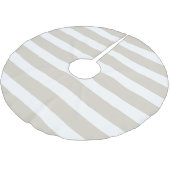 リネンベージュ名門私立校風のストライプズ ブラッシュドポリエステルツリースカート (アングル)