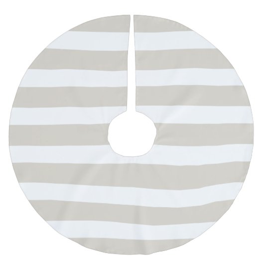 リネンベージュ名門私立校風のストライプズ ブラッシュドポリエステルツリースカート (正面)