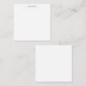 リネンミニマクラシカルリストプロフェッショナルプレーン ノートカード (正面/裏面)