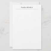 リネンミニマクラシカルリストプロフェッショナルプレーン 便箋 (正面)