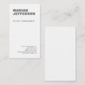 リネンミニマモダンリはっきりしたアルプロフェッショナル 名刺 (正面/裏面)