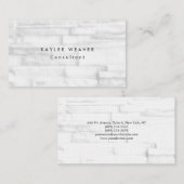 リネンミニマリストウォールブリックプロフェッショナル 名刺 (正面/裏面)