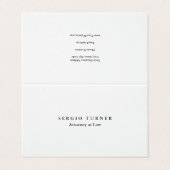 リネンミニマルプロフェッショナル弁護士 名刺 (外部フラット)
