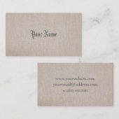 リネンミニマル名刺 名刺 (正面/裏面)