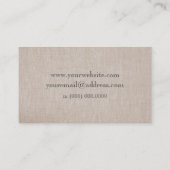 リネンミニマル名刺 名刺 (裏面)