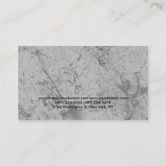 リネンモダンパーソナルトレーナーフィットネススポーツ 名刺 (裏面)