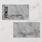 リネンモダンパーソナルトレーナーフィットネススポーツ 名刺 (正面/裏面)